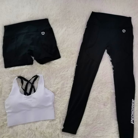 Pedigree Sportswear Tops - Pedigree EVODRY 3 Piece Limited Edition Workout Set | White & Black